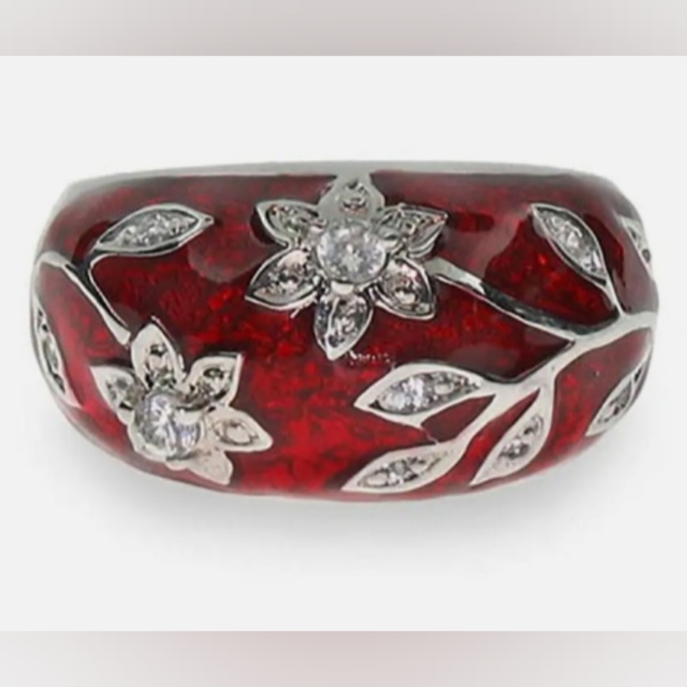 Vintage sterling silver ring.  Rare find.  Size 9.5